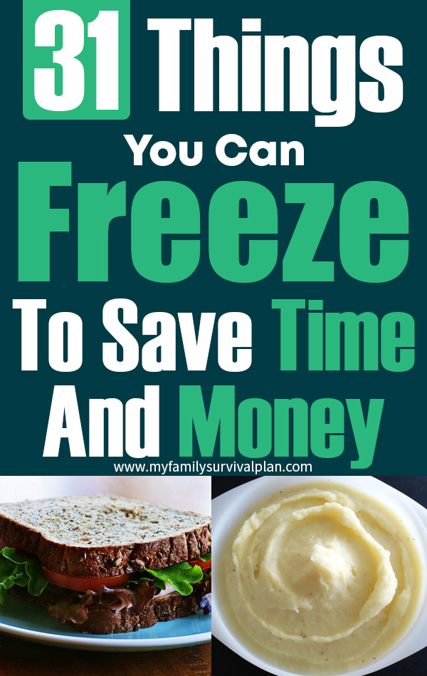 31 Things You Can Freeze To Save Time And Money